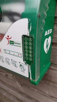 AED bij brandweerkazerne